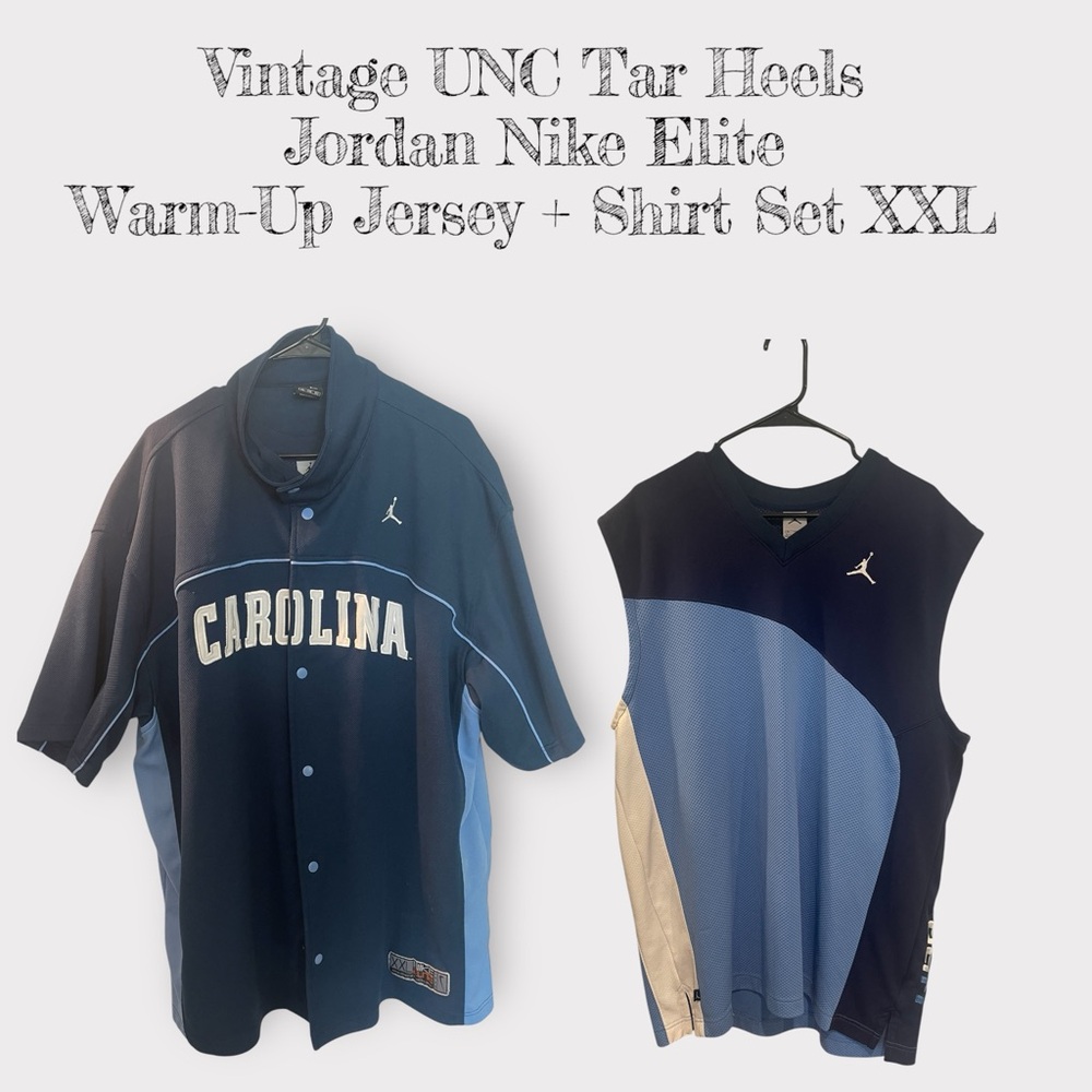 Vintage - Nike UNC TAR HEELS Warm-Up Set - rare